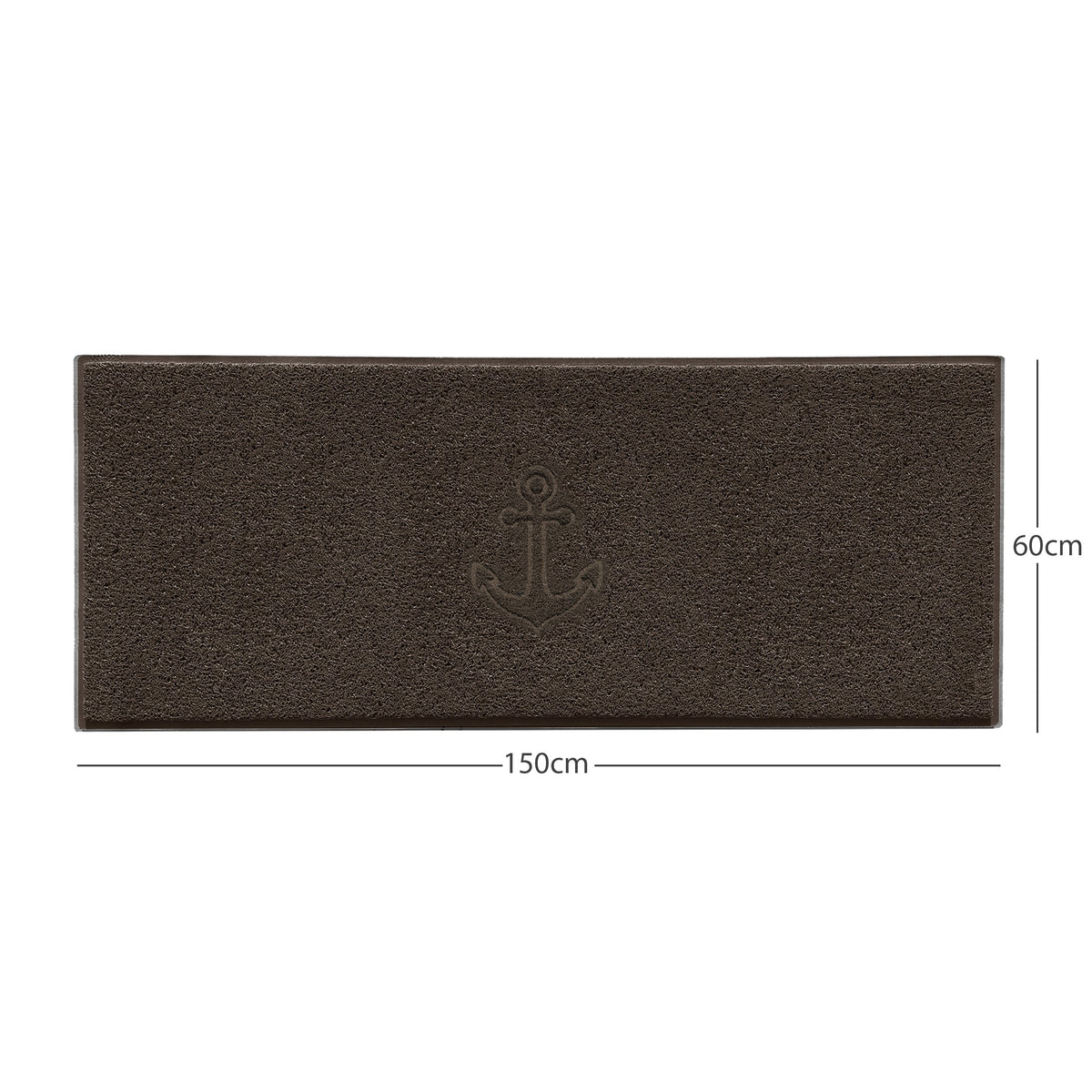"Anchors Away" Grey Spaghetti Door Mat
