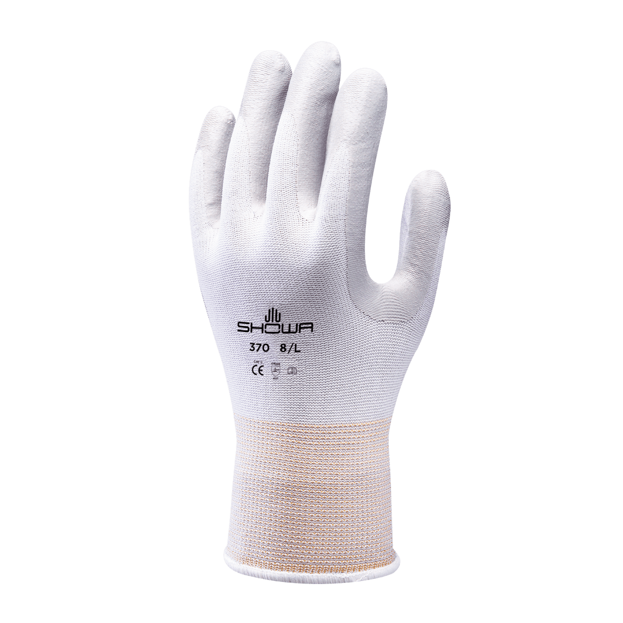 SHOWA 370 White Lightweight Assembly Grip Safety Gloves
