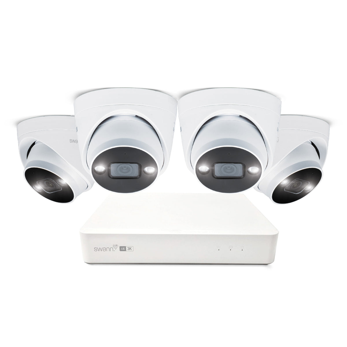 Swann AdvancedX 5MP 1TB 8-Channel Wired NVR CCTV with 4 Dome Camera Kit