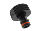 Female Tap Connector 3/4" BSPF Black