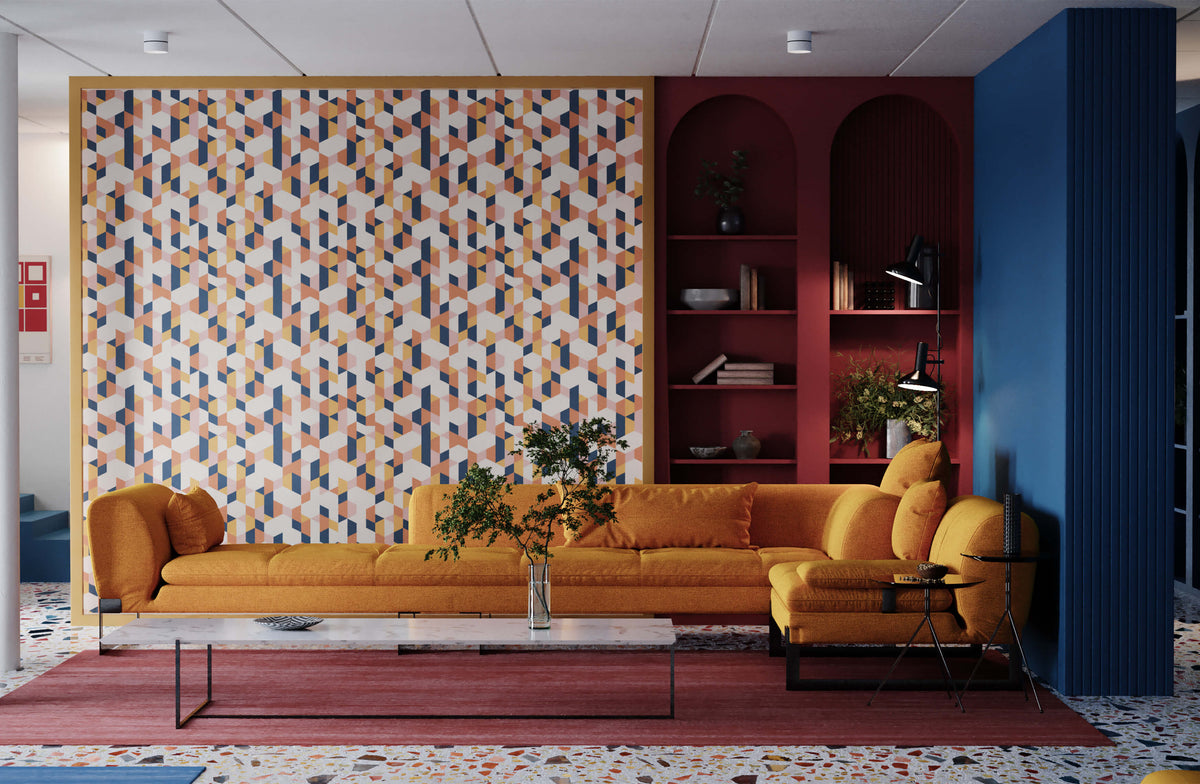 Fraser Geometric Negative Positive Wallpaper