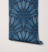 Frond Art Deco Wallpaper