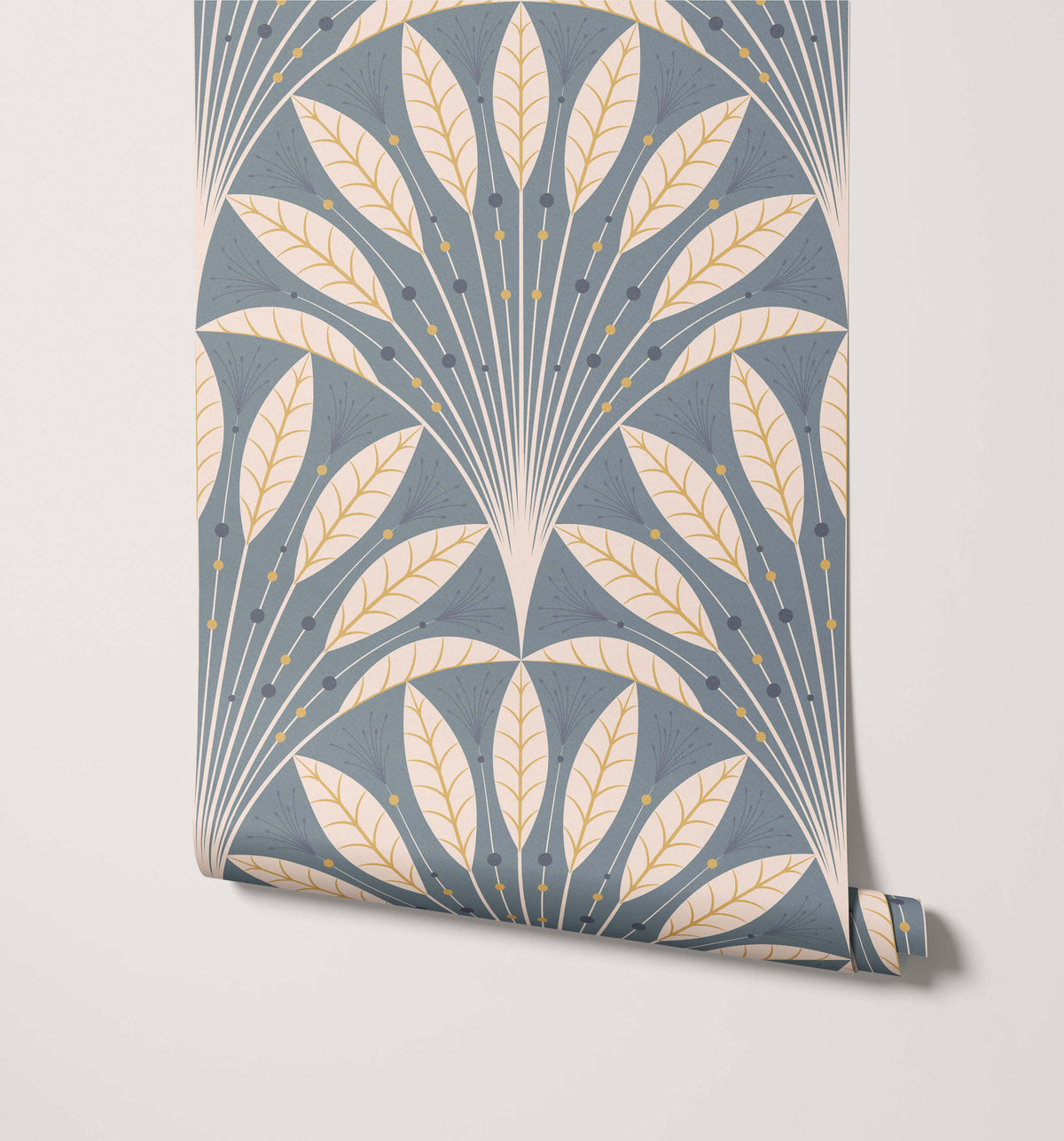 Frond Art Deco Wallpaper