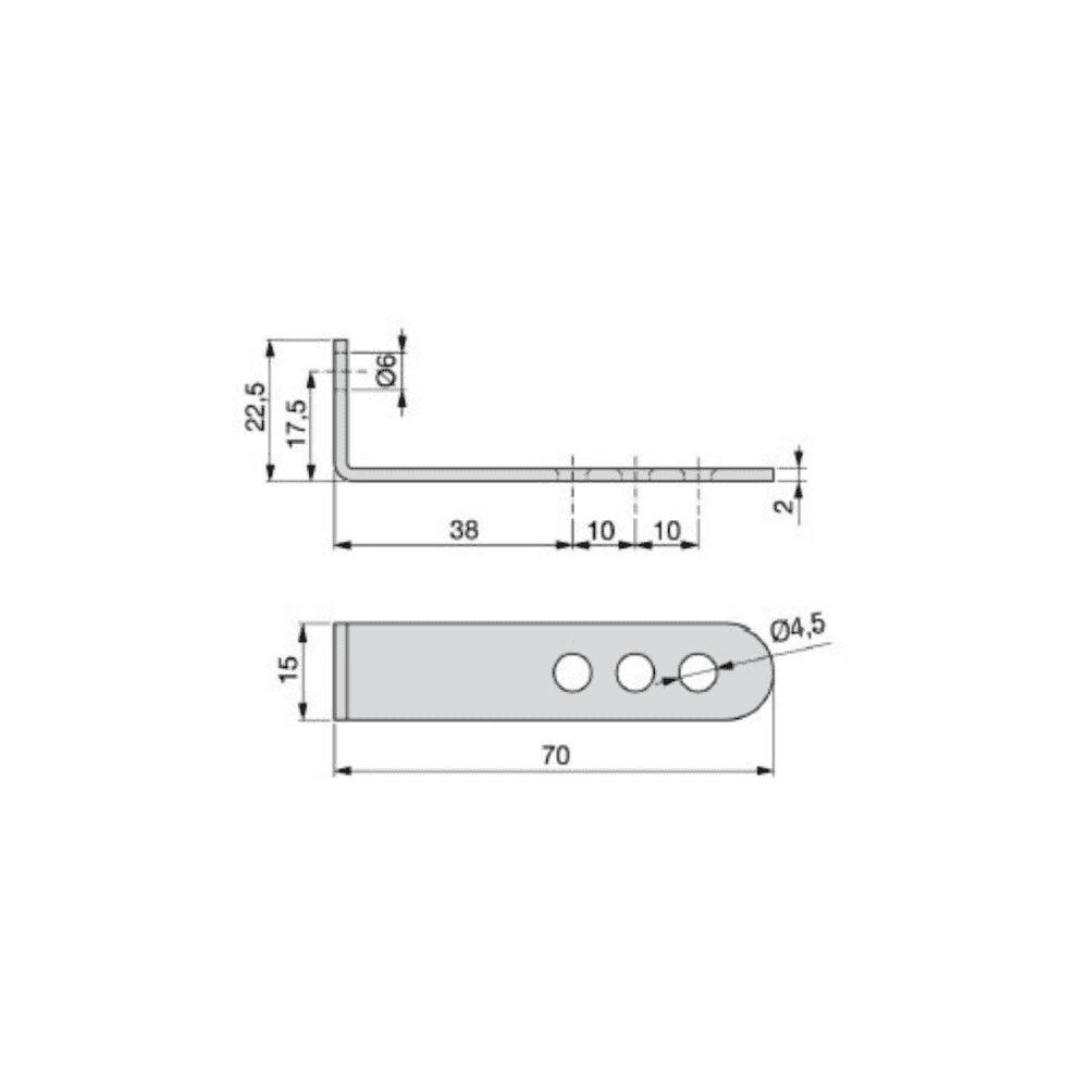 Furniture Fixing Steel Joint L Brackets