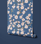 Junta Introducing Enchanting Painted-effect Blossom Wallpaper