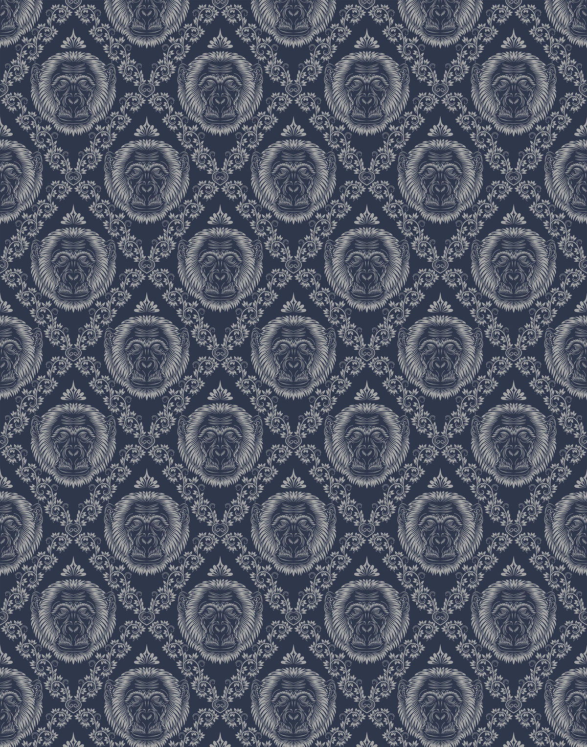 Kang Opulent Aesthetics Baroque-style Monkey Wallpaper
