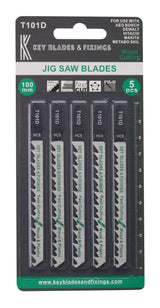Key Blades T101D Jigsaw Blades 5 Pack - 1166