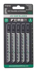 Key Blades T101D Jigsaw Blades 5 Pack - 1166