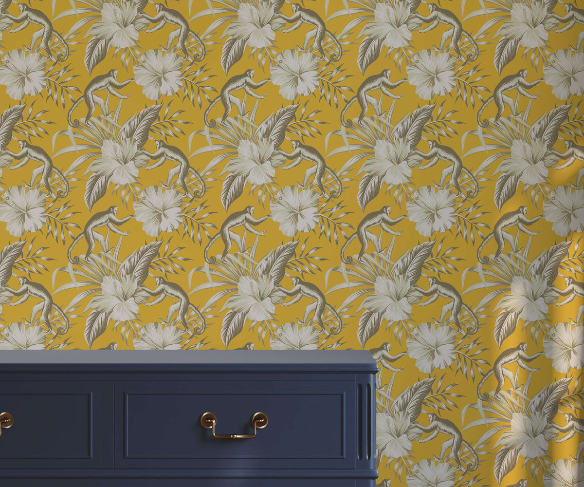 Londir Blend Nature Whimsy Monkey Wallpaper