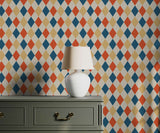 Lorenzo Harlequin Pattern Wallpaper