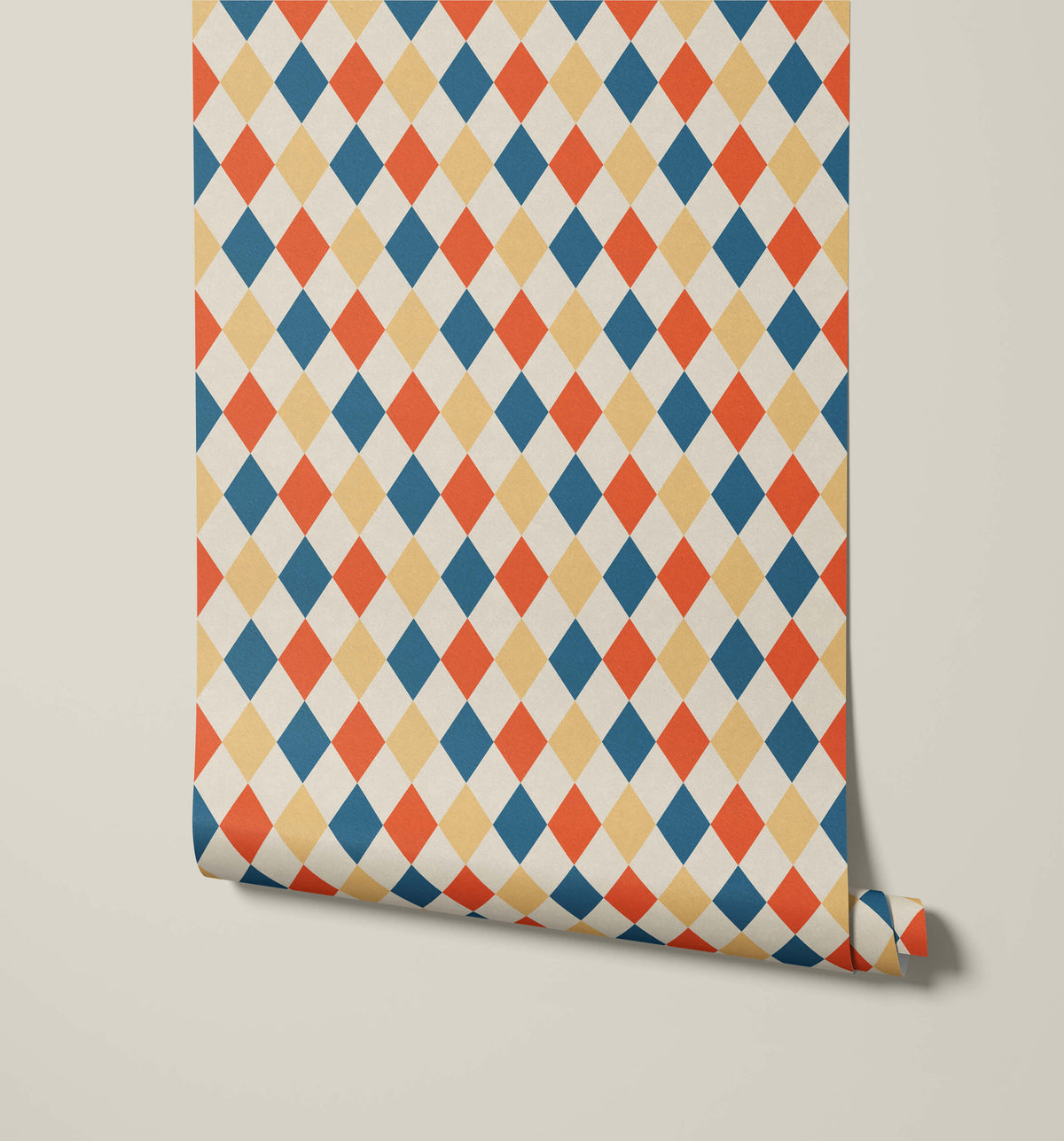 Lorenzo Harlequin Pattern Wallpaper
