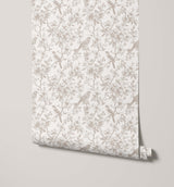 Lucy Bird Toile Wallpaper