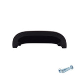 M4TEC Matte Black Cup Handle 64mm Modern Zinc Drawer & Kitchen Cabinet Pull (VG5 Series)