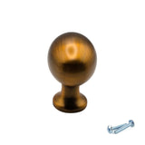 M4TEC Aged Brass Oval Knob Handle – VG8 Series (36mm Cabinet, Drawer & Cupboard Knob)