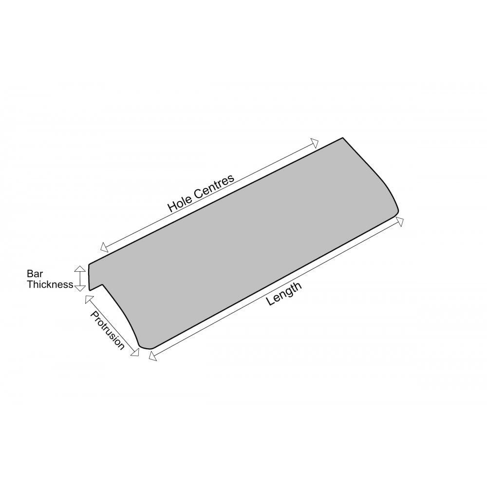 M4TEC Alva Bar Pull Handle Steel Grey VD3