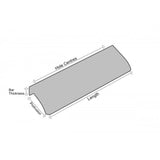 M4TEC Alva White Bar Pull Handle – Modern Aluminium Cabinet, Drawer & Cupboard Door Pull (VD3)