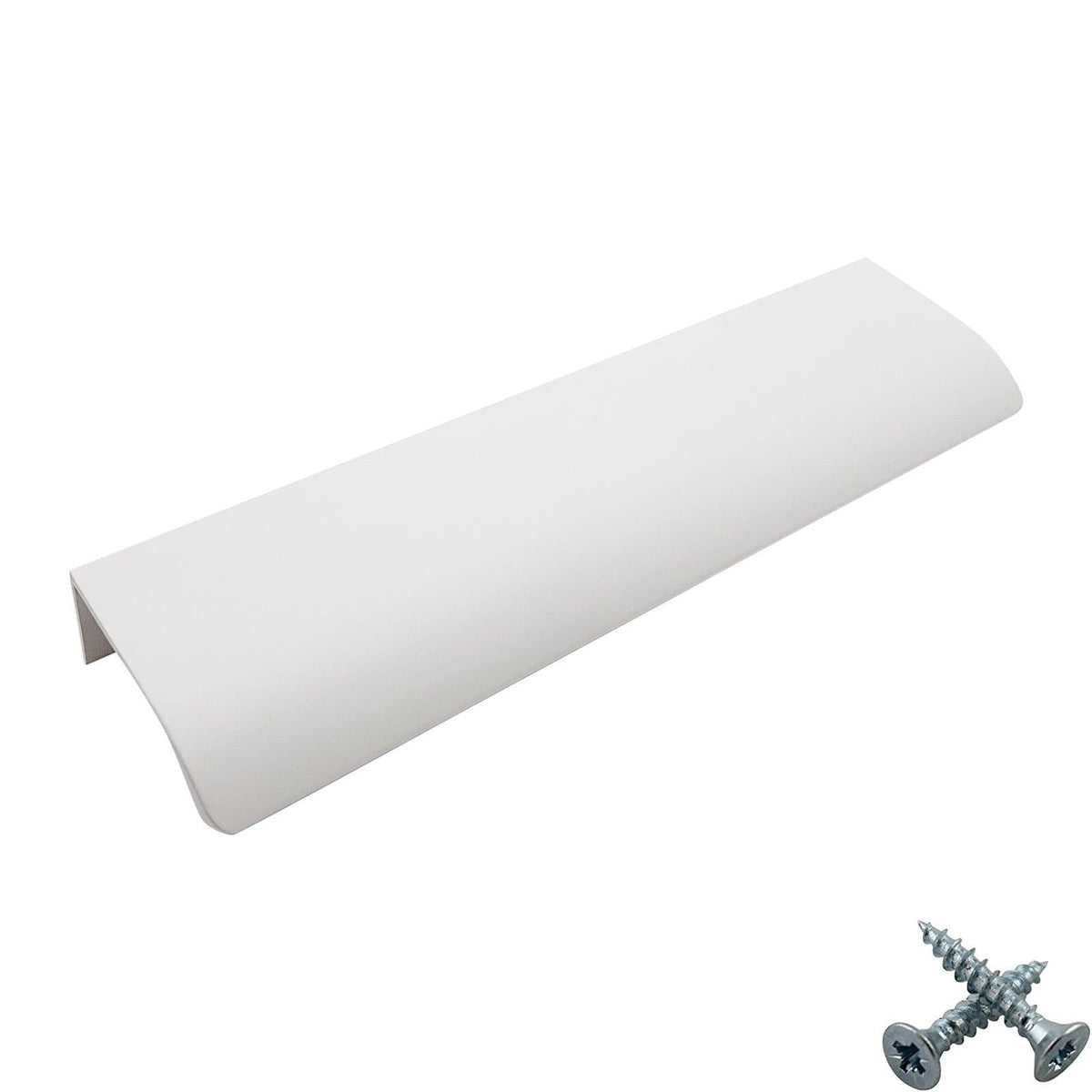 M4TEC Alva White Bar Pull Handle – Modern Aluminium Cabinet, Drawer & Cupboard Door Pull (VD3)