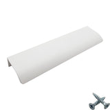 M4TEC Alva White Bar Pull Handle – Modern Aluminium Cabinet, Drawer & Cupboard Door Pull (VD3)