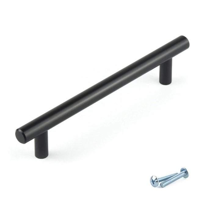 M4TEC Ballater D5 Black T-Bar Handle – Modern Cabinet, Cupboard & Door Handle