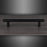 M4TEC Ballater D5 Black T-Bar Handle – Modern Cabinet, Cupboard & Door Handle