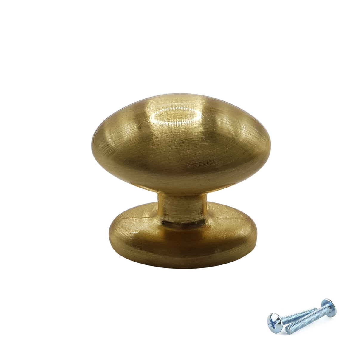 M4TEC Brushed Brass Cabinet Knob – 34mm Drawer & Cupboard Door Handle  (VF9 Series)