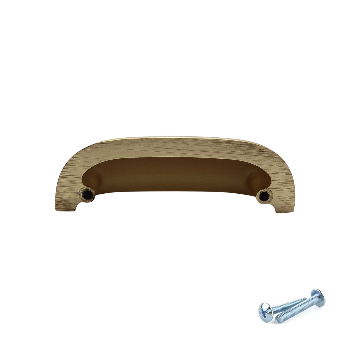 M4TEC Brushed Brass Cup Handles – VG5 Series (Pack of 10)