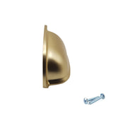 M4TEC Brushed Nickel Cup Handle 64mm Zinc Kitchen Cabinet & Drawer Pull (VG5 Series)