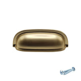 M4TEC Brushed Nickel Cup Handle 64mm Zinc Kitchen Cabinet & Drawer Pull (VG5 Series)