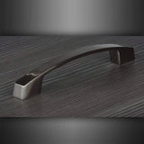 M4TEC Dunbeath E5 Brushed Nickel Bow Cupboard Handle – 160mm Hole Centres – Modern Cabinet & Drawer Pull