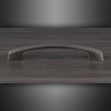 M4TEC Dunbeath E5 Brushed Nickel Bow Cupboard Handle – 160mm Hole Centres – Modern Cabinet & Drawer Pull