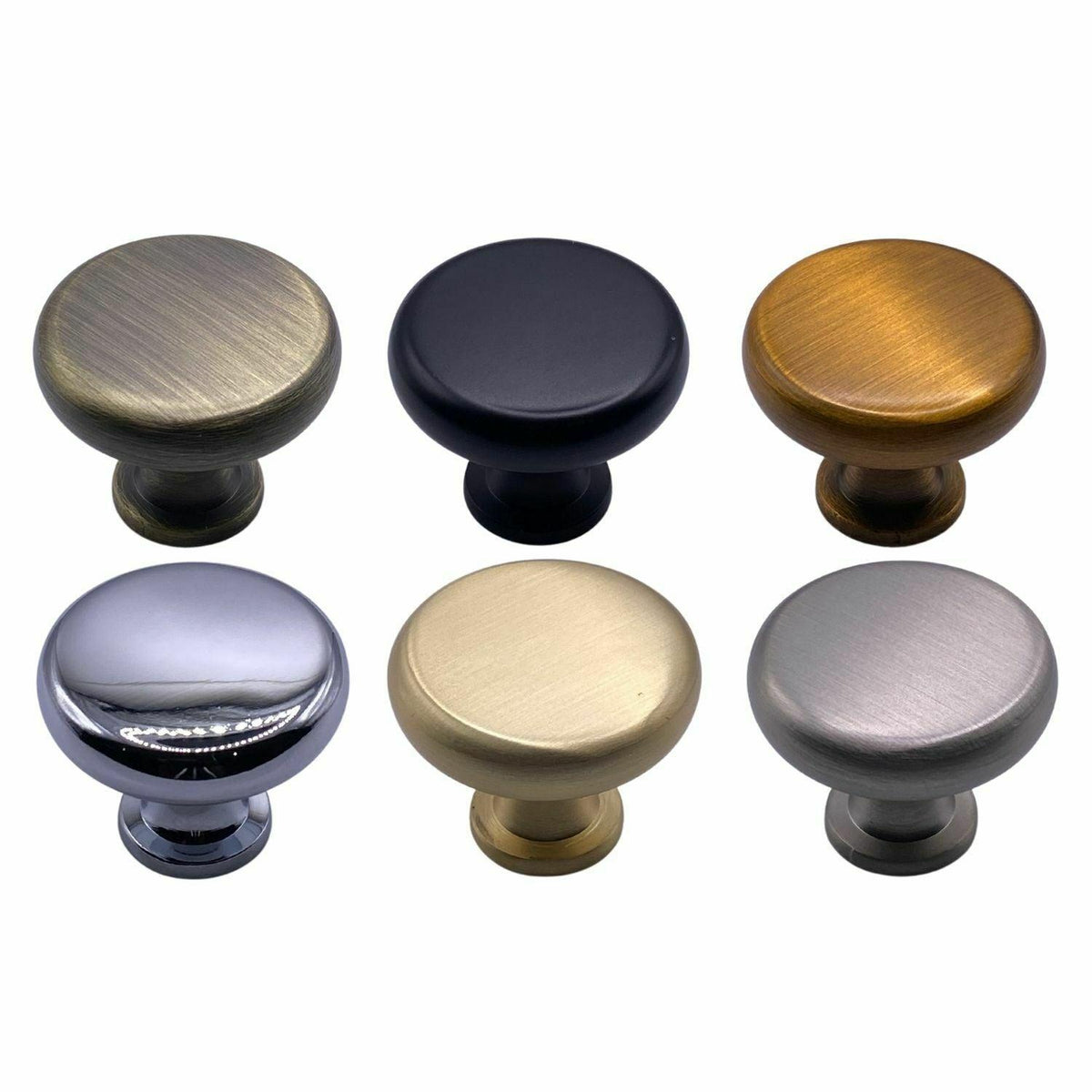 M4TEC Furniture Pull Knob – Brushed Brass, Chrome, Stainless Steel & Black Cabinet & Drawer Handle