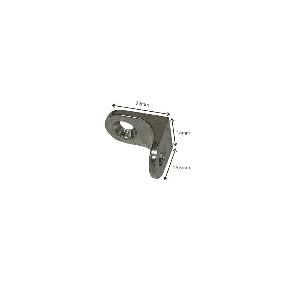M4TEC Chrome or Brass Heavy Duty Steel Shelf Brackets
