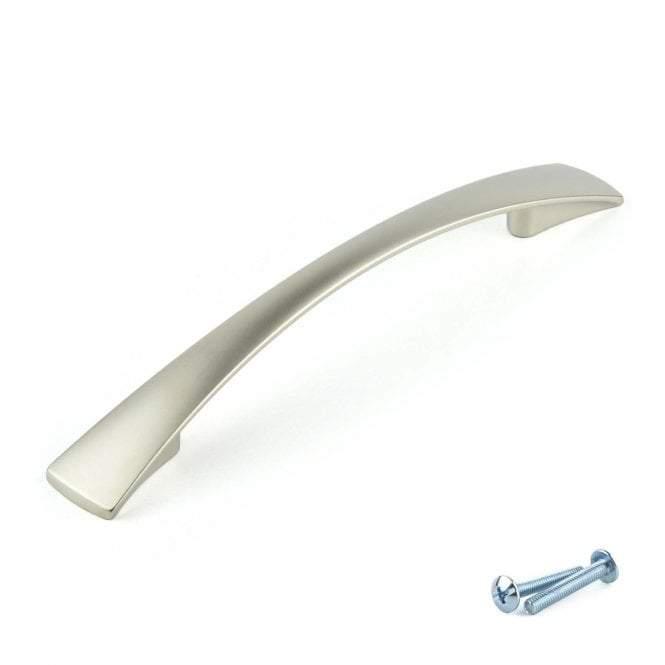 Matt Nickel Tapered Cabinet & Cupboard Handle – M4TEC Elgin D6