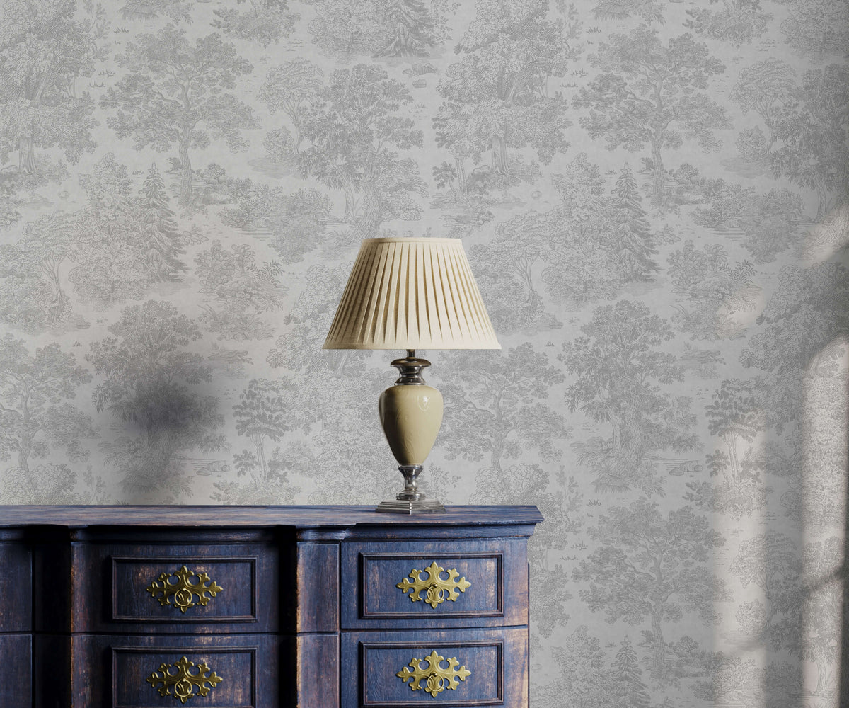 Mirren Tree Toile Wallpaper