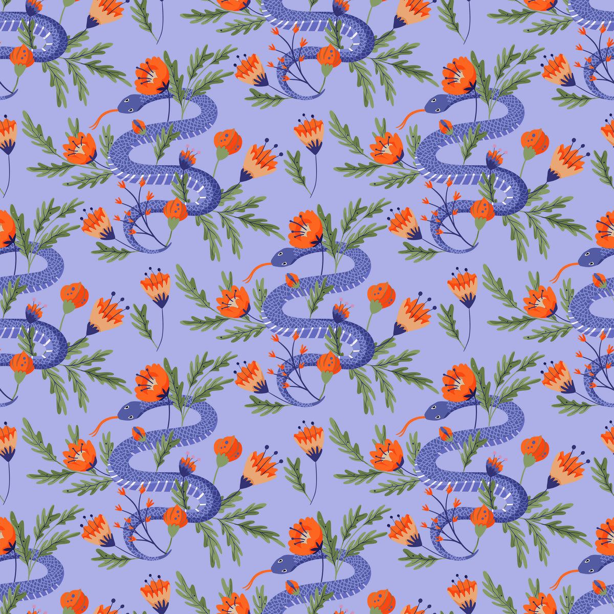 Norgard Walls Then Colourful Snake Wallpaper