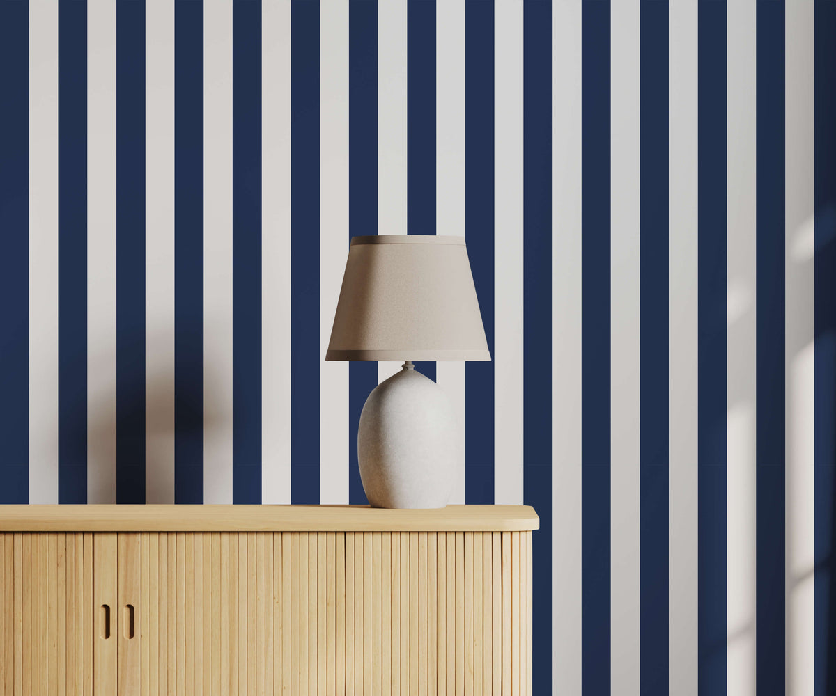 Offshore Coastal Stripe Wallpaper