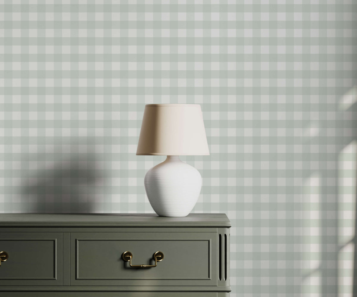 Pavlova Check Pattern Wallpaper
