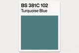 British Standard 381C  102 Turquoise blue 400ml Aerosol Available in any Finish