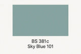 British Standard 381C 101 - Sky blue 400ml Aerosol Available in any Finish
