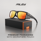 Riley Navigator Sunglasses – Red Mirror Revo, Anti-Scratch, UV Protection