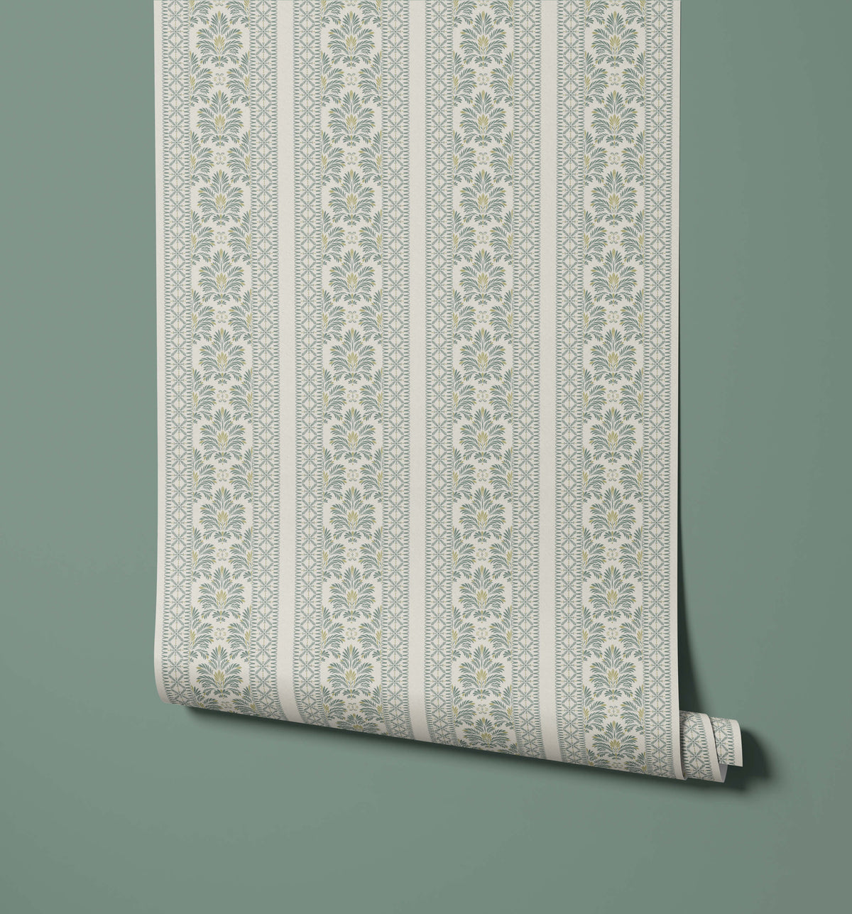 Rios Botanical Folk Stripe Wallpaper
