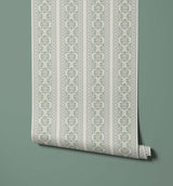 Rios Botanical Folk Stripe Wallpaper