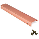 Rose Gold Aluminium Cabinet Handle – Modern Door, Drawer & Cupboard Bar Pull (Multiple Sizes)