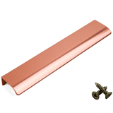 Rose Gold Aluminium Cabinet Handle – Modern Door, Drawer & Cupboard Bar Pull (Multiple Sizes)