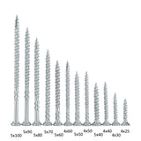 TwisterScrews Multibox – 1,280-Piece Plastic Screwbox (Magic Spiral & Twisted Thread)
