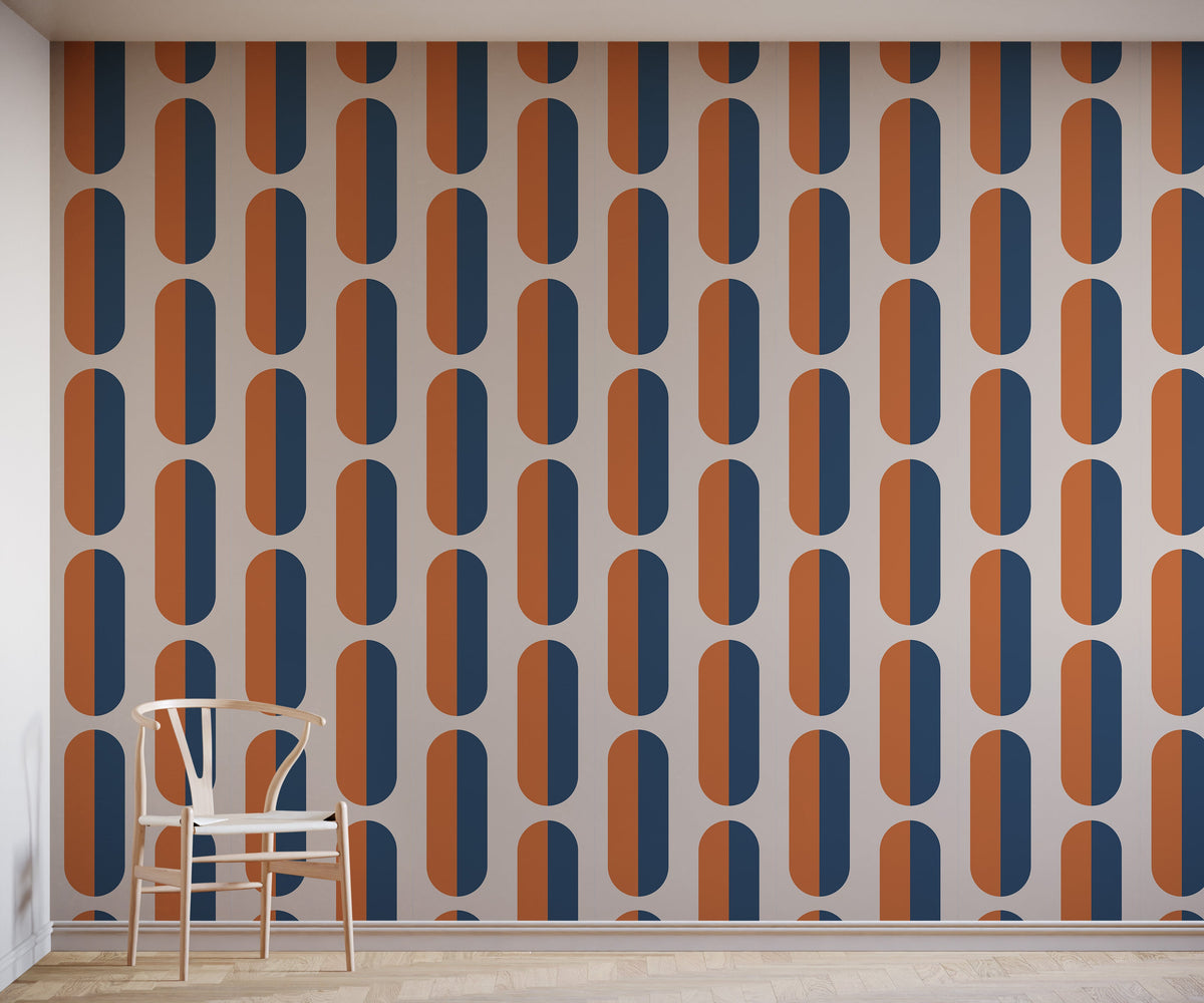Sherbert Large Geometric Pattern Wallpaper