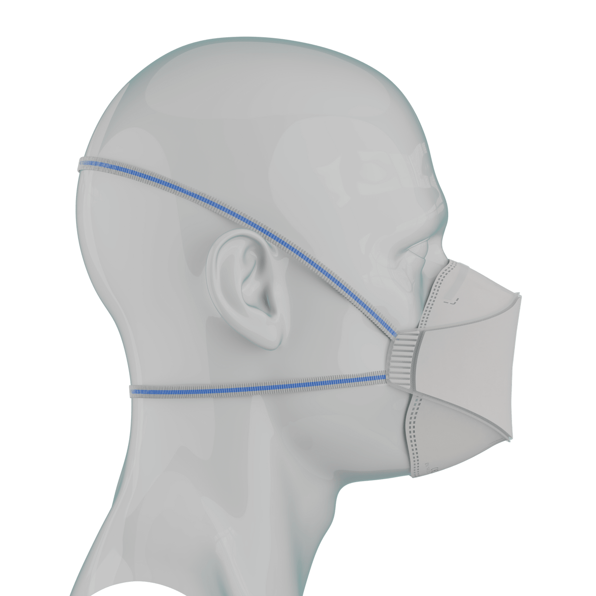 SKYTEC 4520 FFP2 Premium 3-Panel Fold Flat Disposable Respirator Masks (PACK of 20)