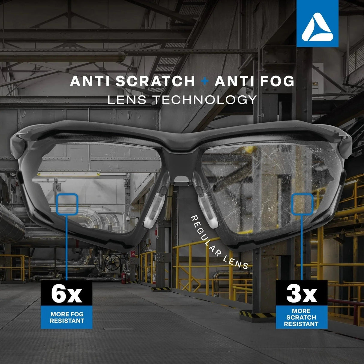 SKYTEC ELEMENTS EME21 Anti Scratch Anti Fog Sports Style Hybrid Spoggles Safety Glasses & Protective Goggles Combination with Grey Tint Lens