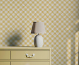 Summer Soft Gingham Check Wallpaper