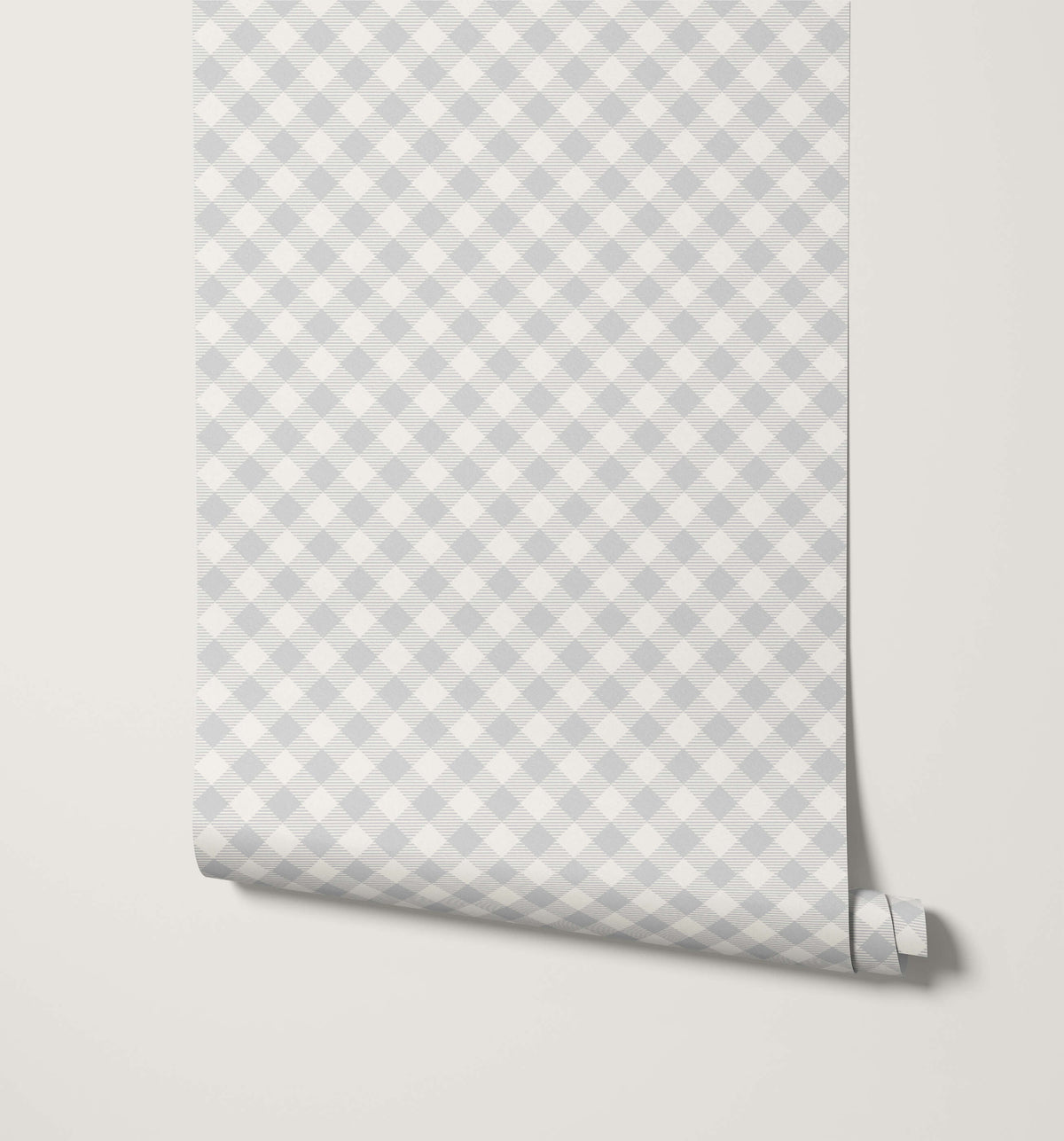 Summer Soft Gingham Check Wallpaper